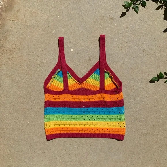 rainbow crotchet tank top🌈✨ - Picture 2 of 5